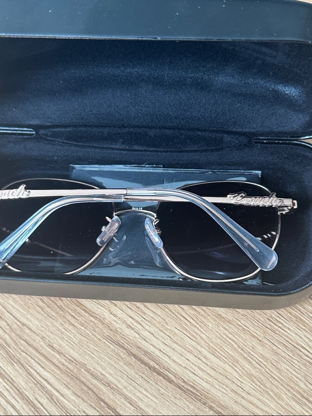 Coach Rose Gold Frame Sunglasses with Brown Lenses & case - Picture 9 of 16